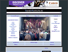 Tablet Screenshot of bandsinkarlsruhe.de